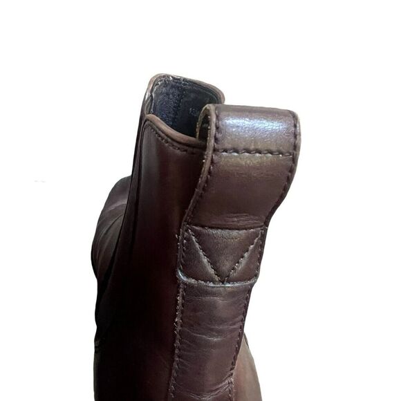 John Varvatos $698 Amsterdam Brown Leather Ankle Boots Size 13 Slip On - Picture 13 of 15